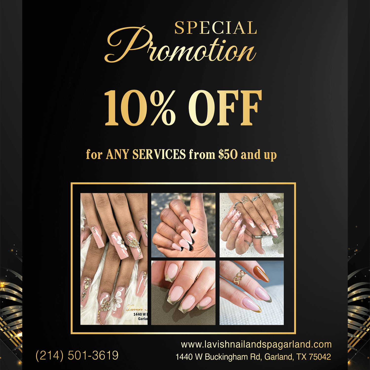 LAVISH NAILS & SPA promotion
