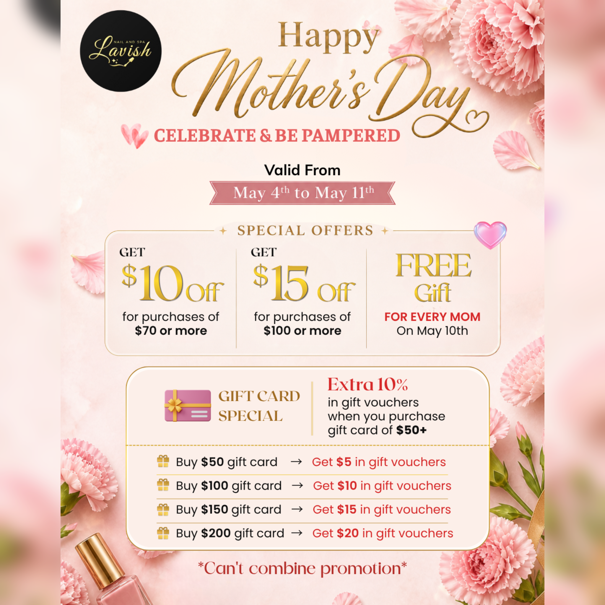 LAVISH NAILS & SPA promotion